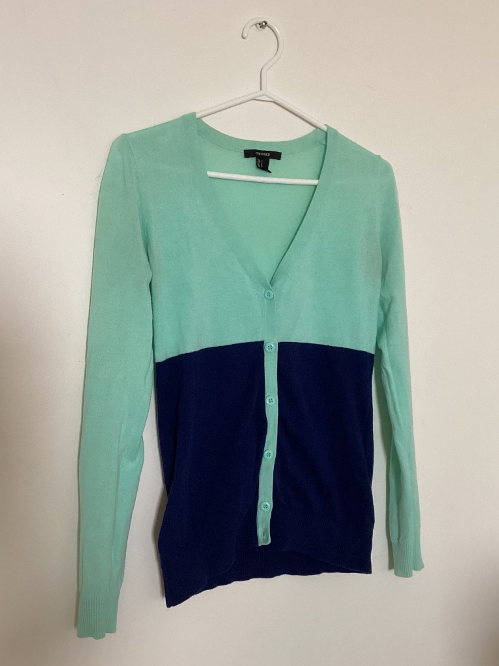 Forever 21 two tone cardigan